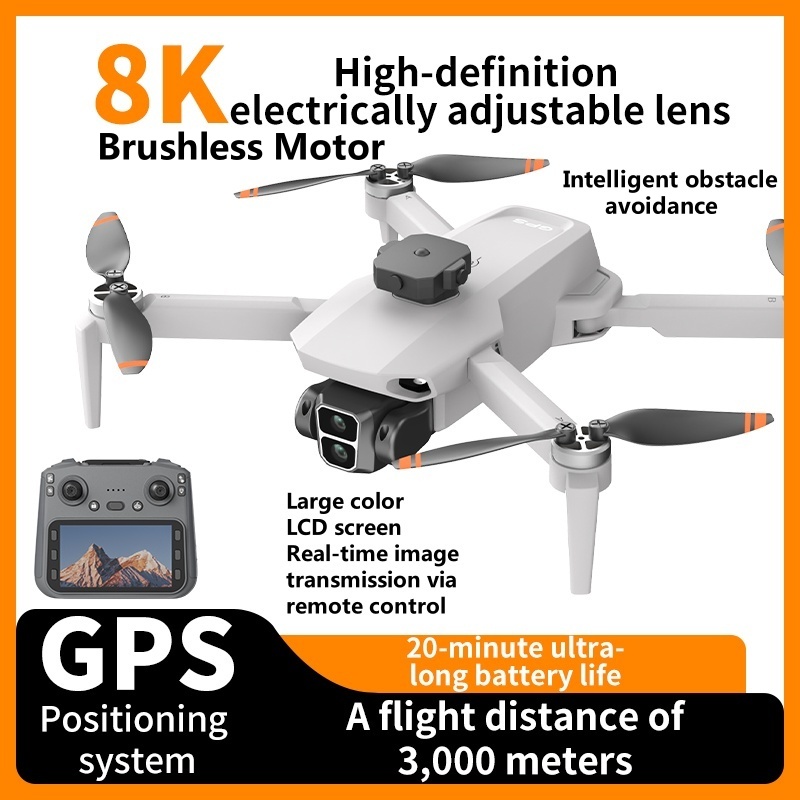 Drone Rc Plegable - 8K ESC Camera Obstacle Avoidance GPS