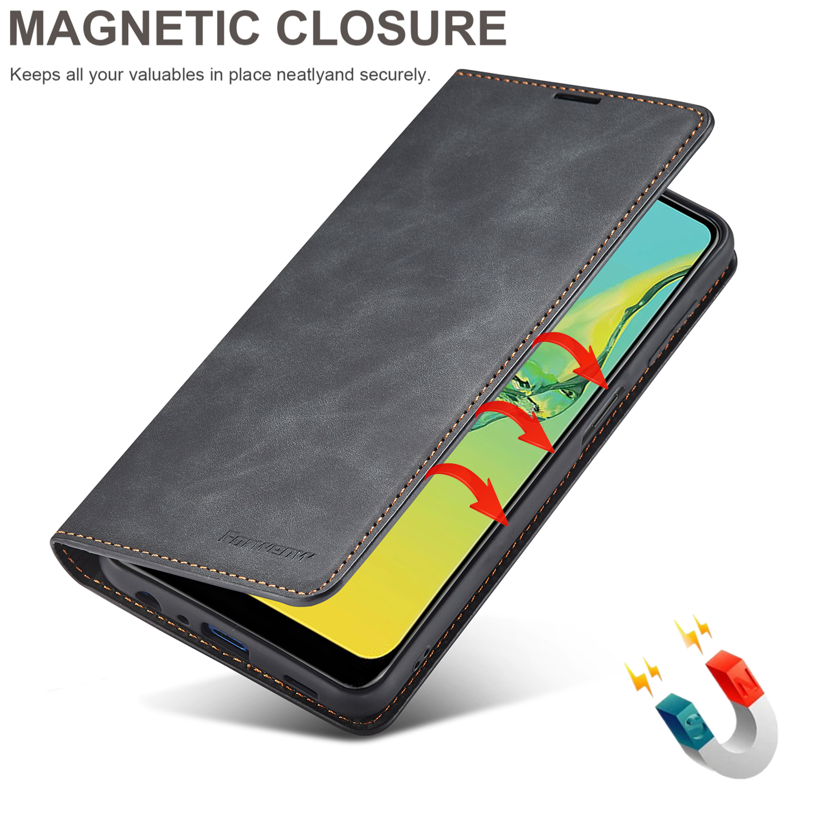 Leather Flip Wallet Case For X - Drone Xiaomi Rc 评论和价格