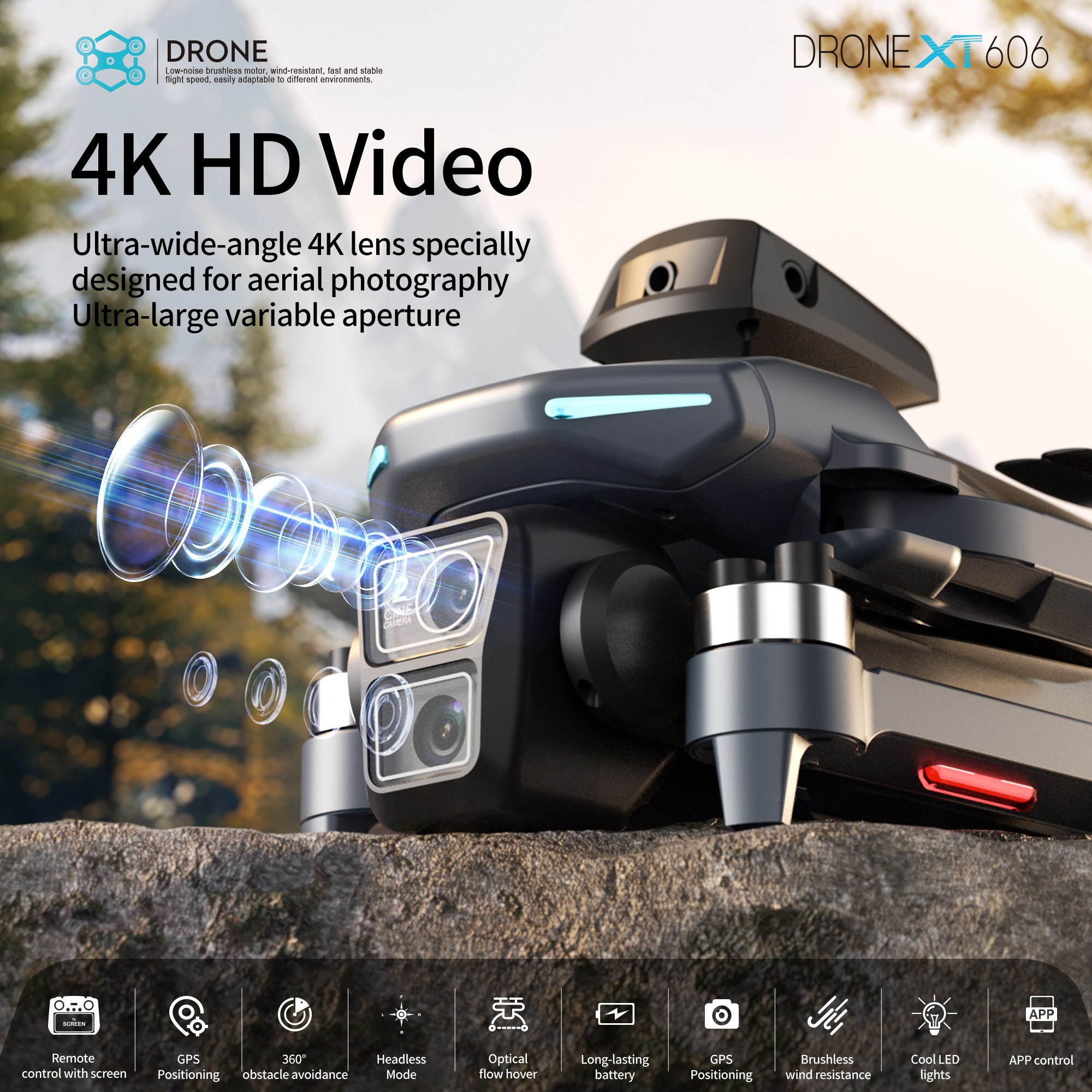XT606 MAX GPS NEW Drone 8k Pro - Drone Xiaomi Rc 评论和价格