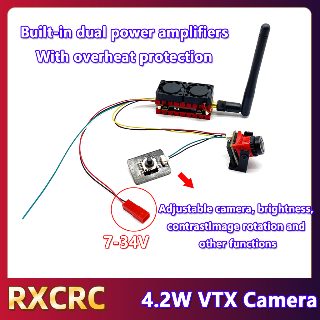RXCRC 5.8G 48CH 4.2W High Powe - Fpv Drone Camera 评论和价格