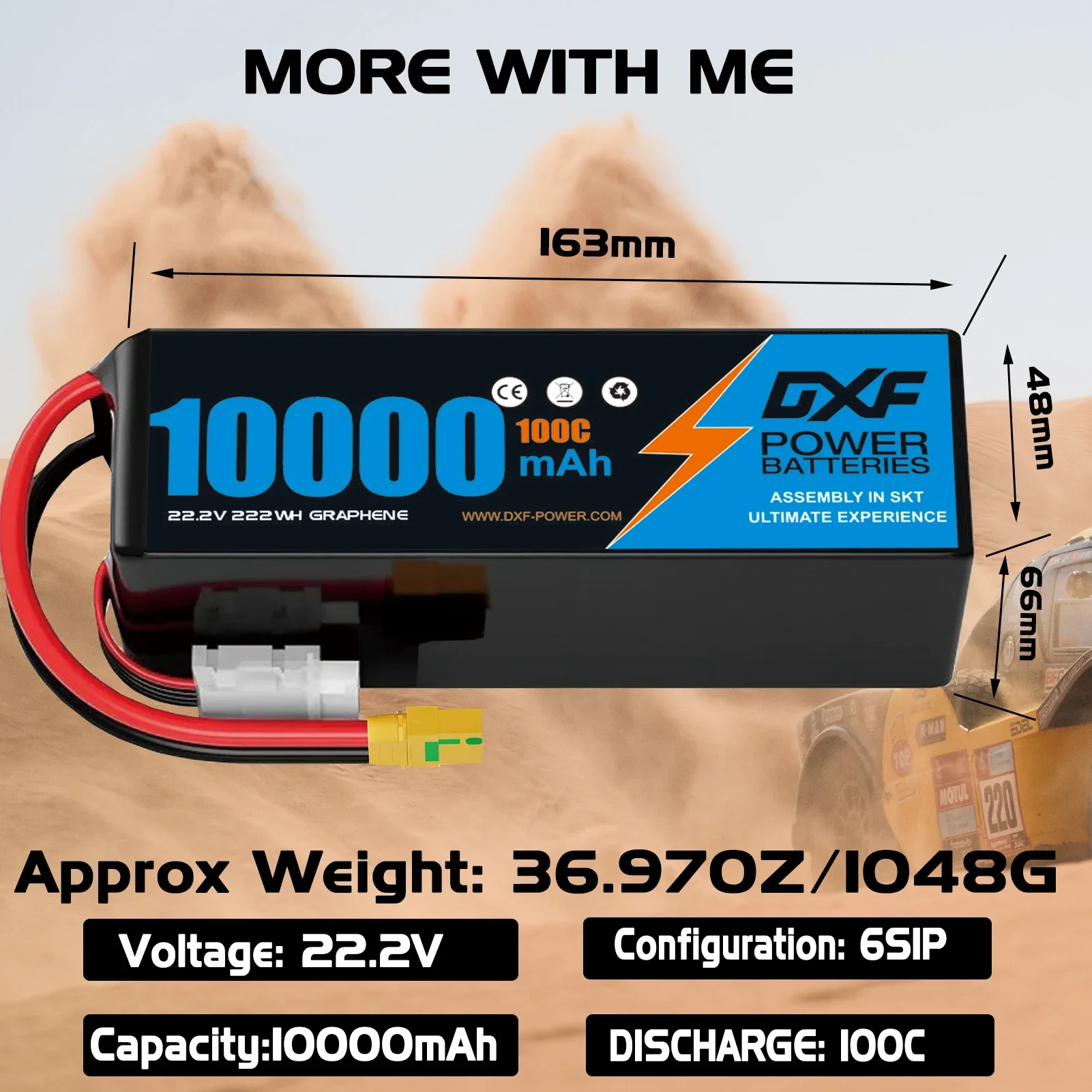 DXF 6S Lipo Battery 10000mAh 2 - Rc Drift Car Kit 评论和价格