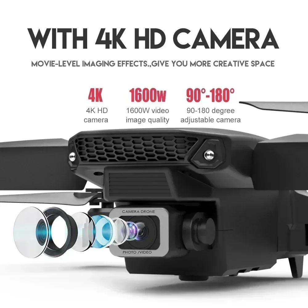 E88 Pro WIFI FPV Drone Wide An - Drone Rc Plegable 评论和价格