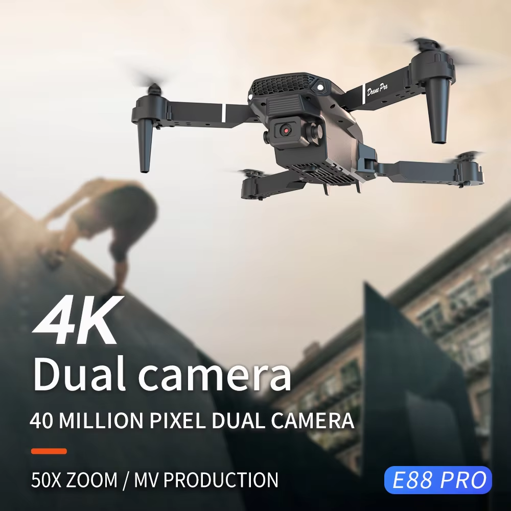 Professional Drone E88 4k wide - Drone Rc Team City 评论和价格