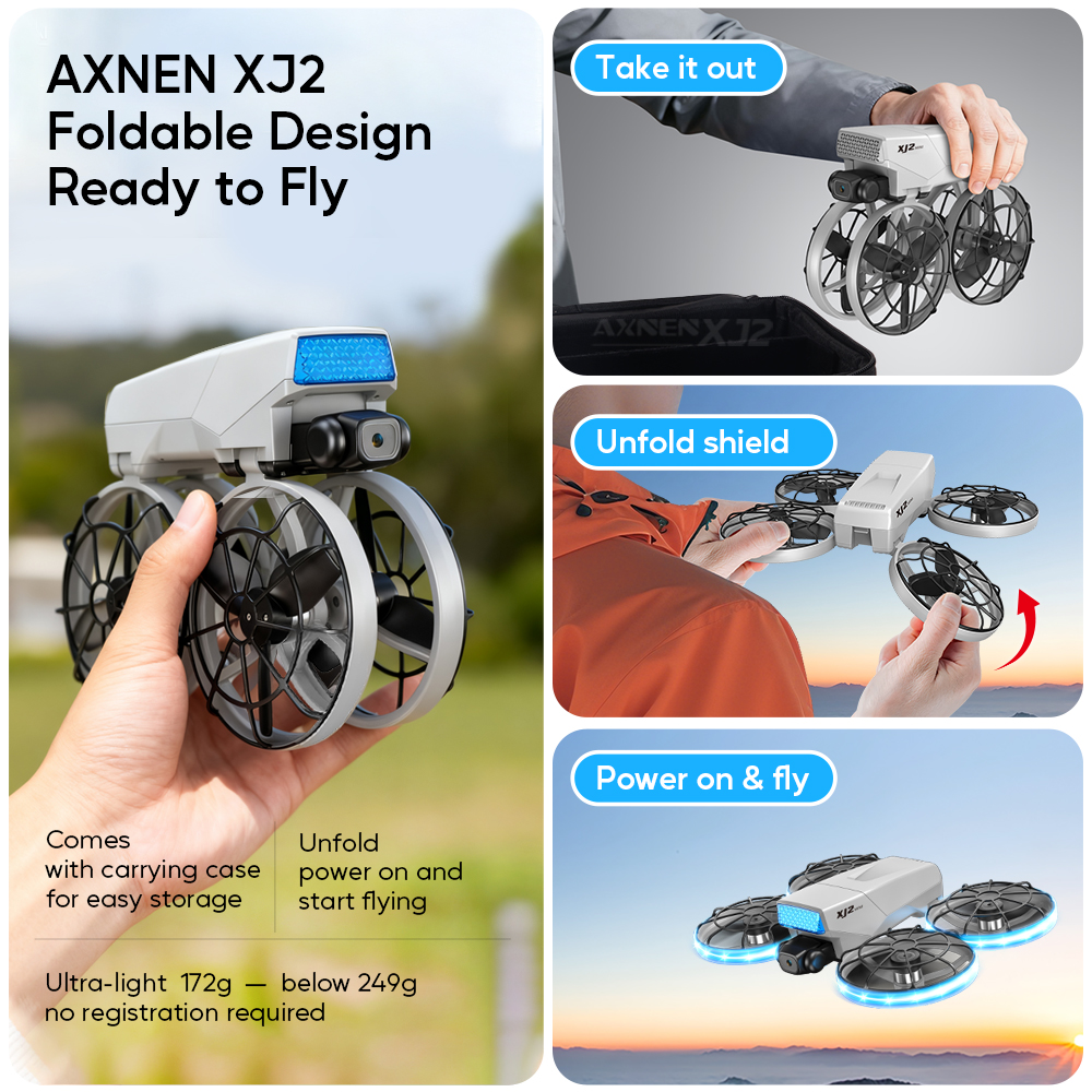 AXNEN XJ2 Mini Camera Drone, F - Drone Pro Rc Ufo 评论和价格