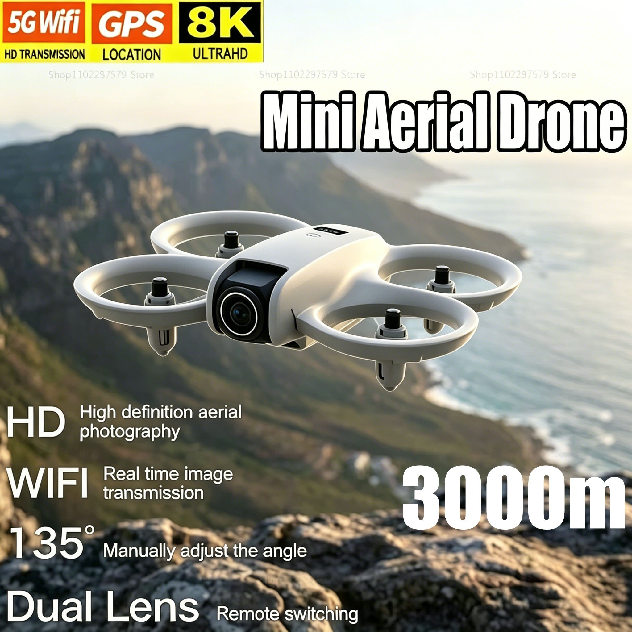 Mini Drone with 8K HD Camera F - Drone Pro Rc Ufo 评论和价格