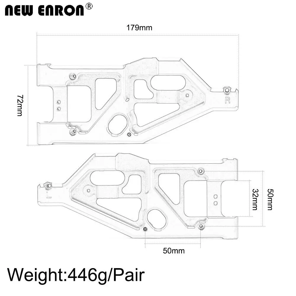 NEW ENRON Aluminium 6061 Front - Rc Suspension Arm 评论和价格