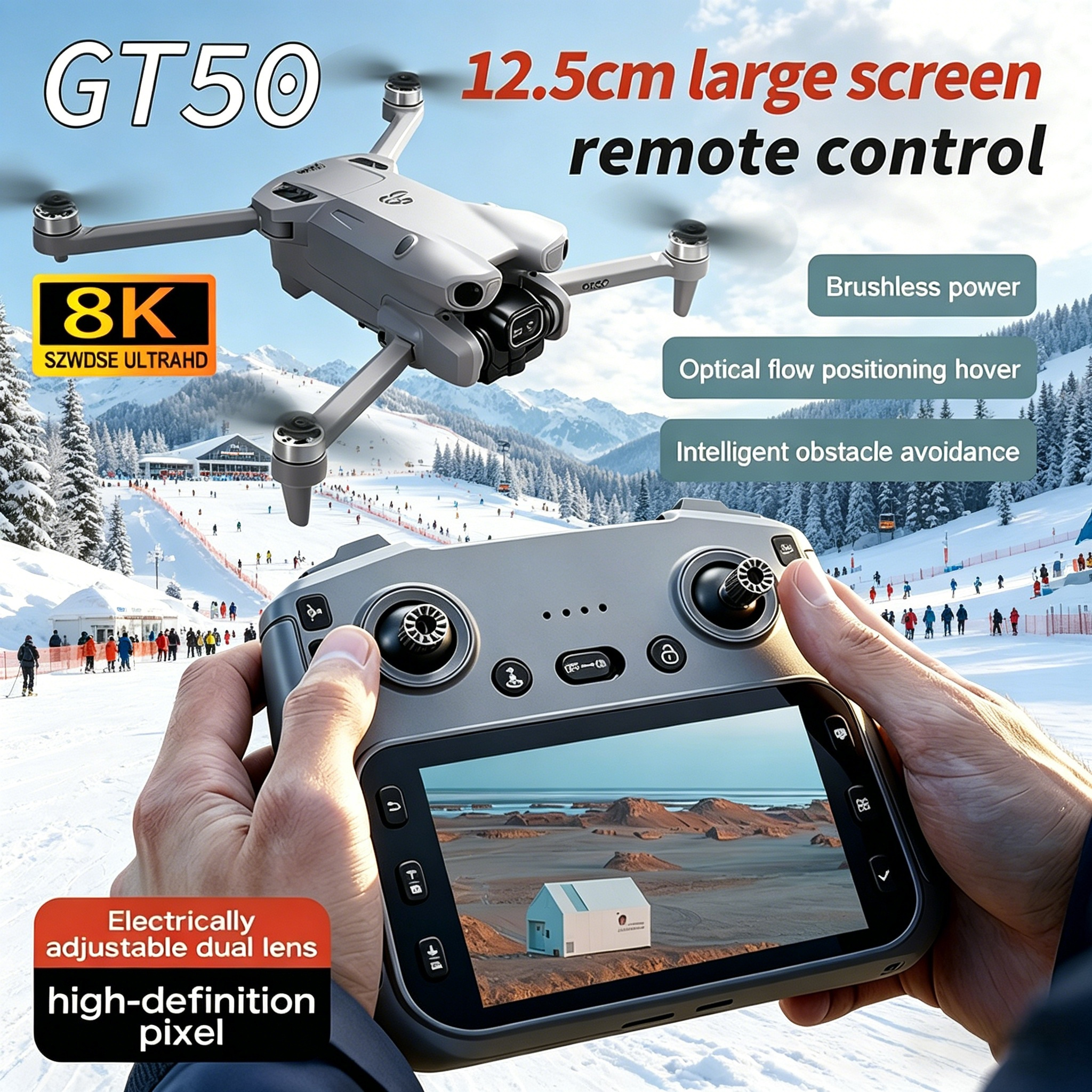GT50 PRO MIni 5 pro RC Drone 8 - Drone Rc Plegable 评论和价格
