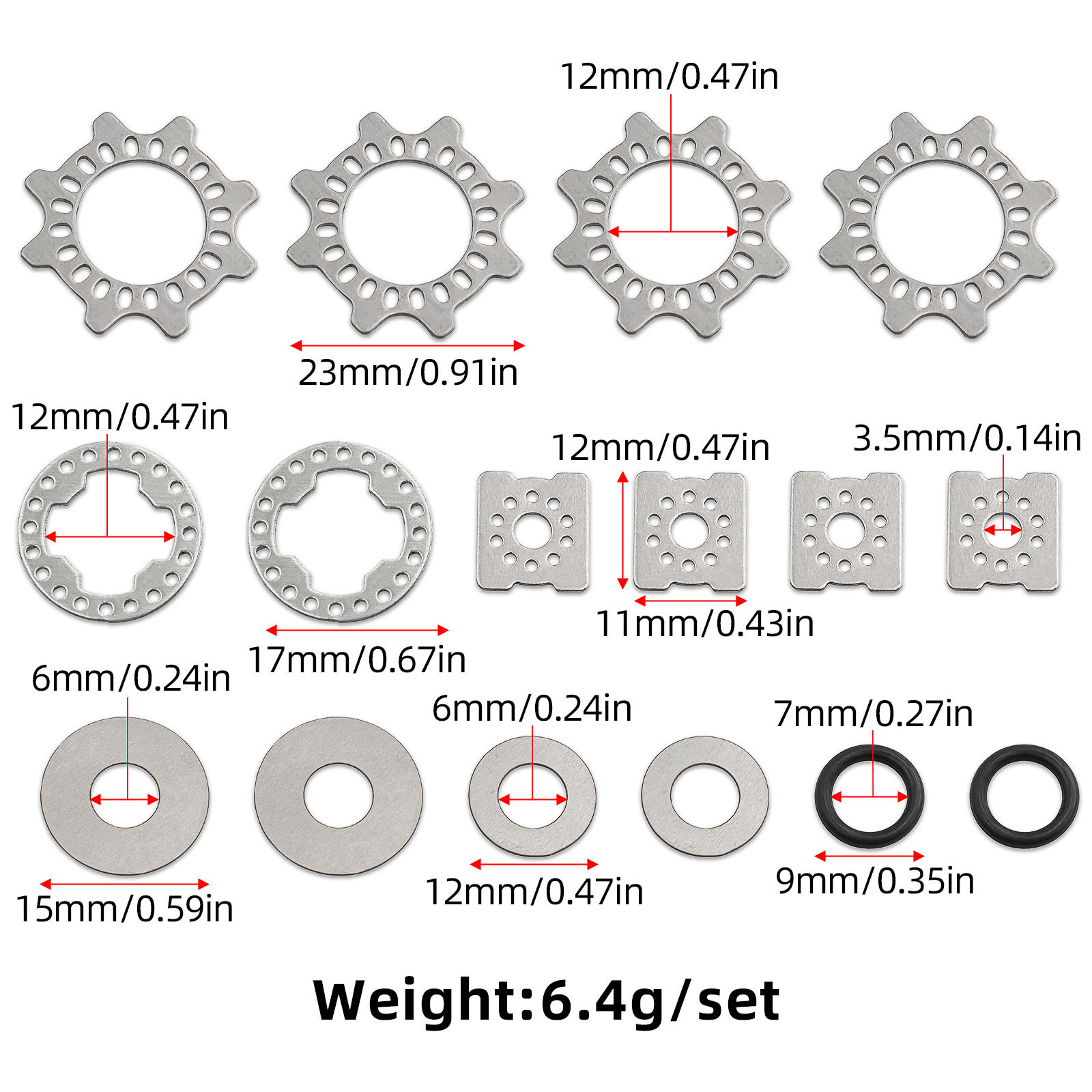 Metal Front & Rear Diff Gear S - Rc Drift Car Kit 评论和价格