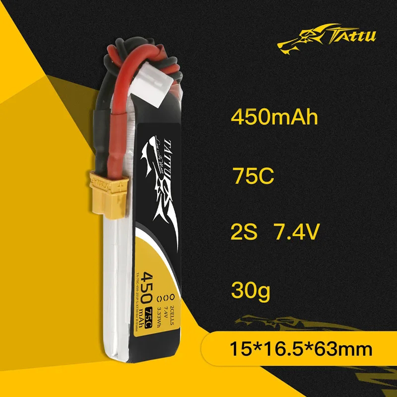 3Pcs NEW TATTU 450/500/550mAh  - Drone Rc Race 评论和价格