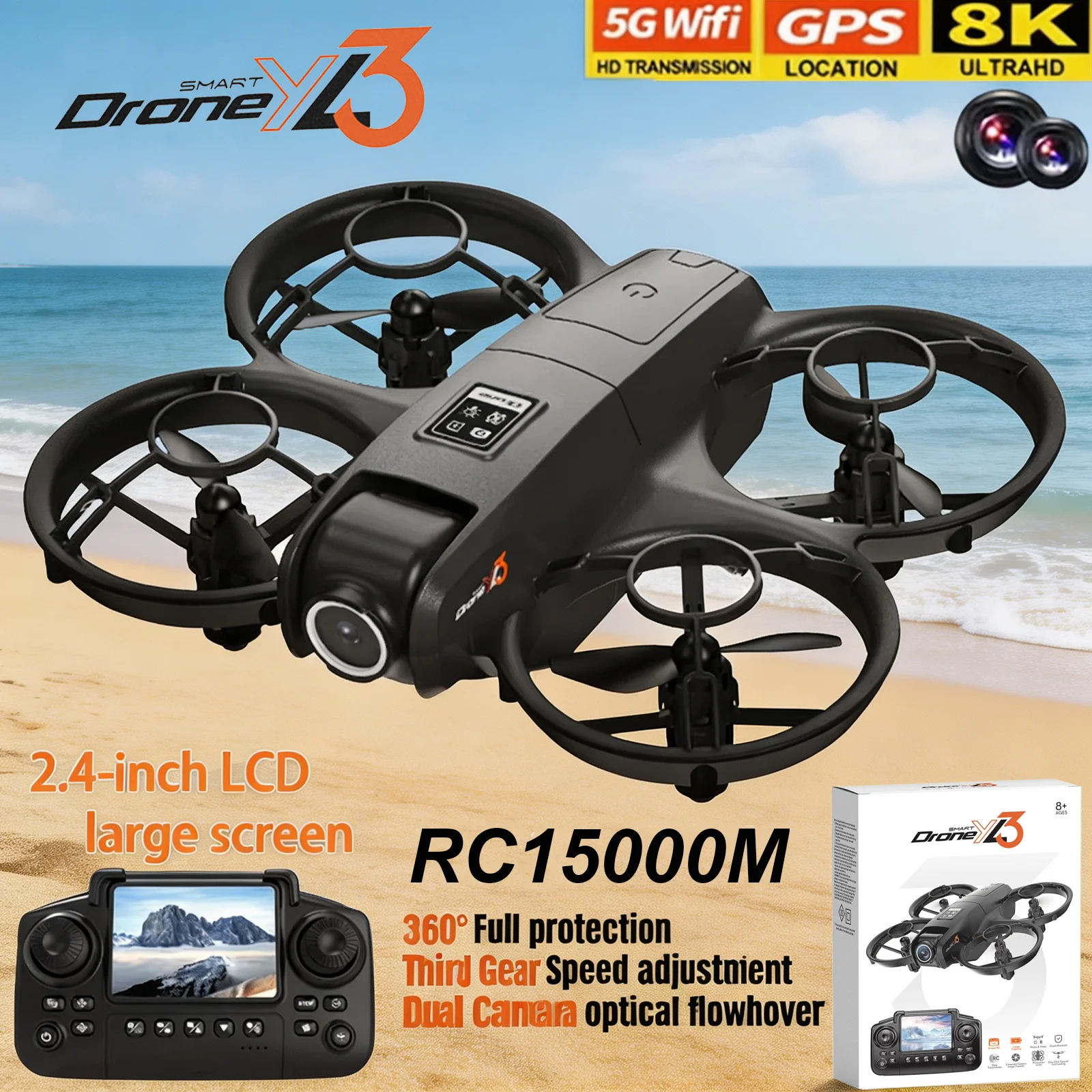 New YL3 RC Drone 8K 1080P Wide - Drone Dji Rc Pro 评论和价格
