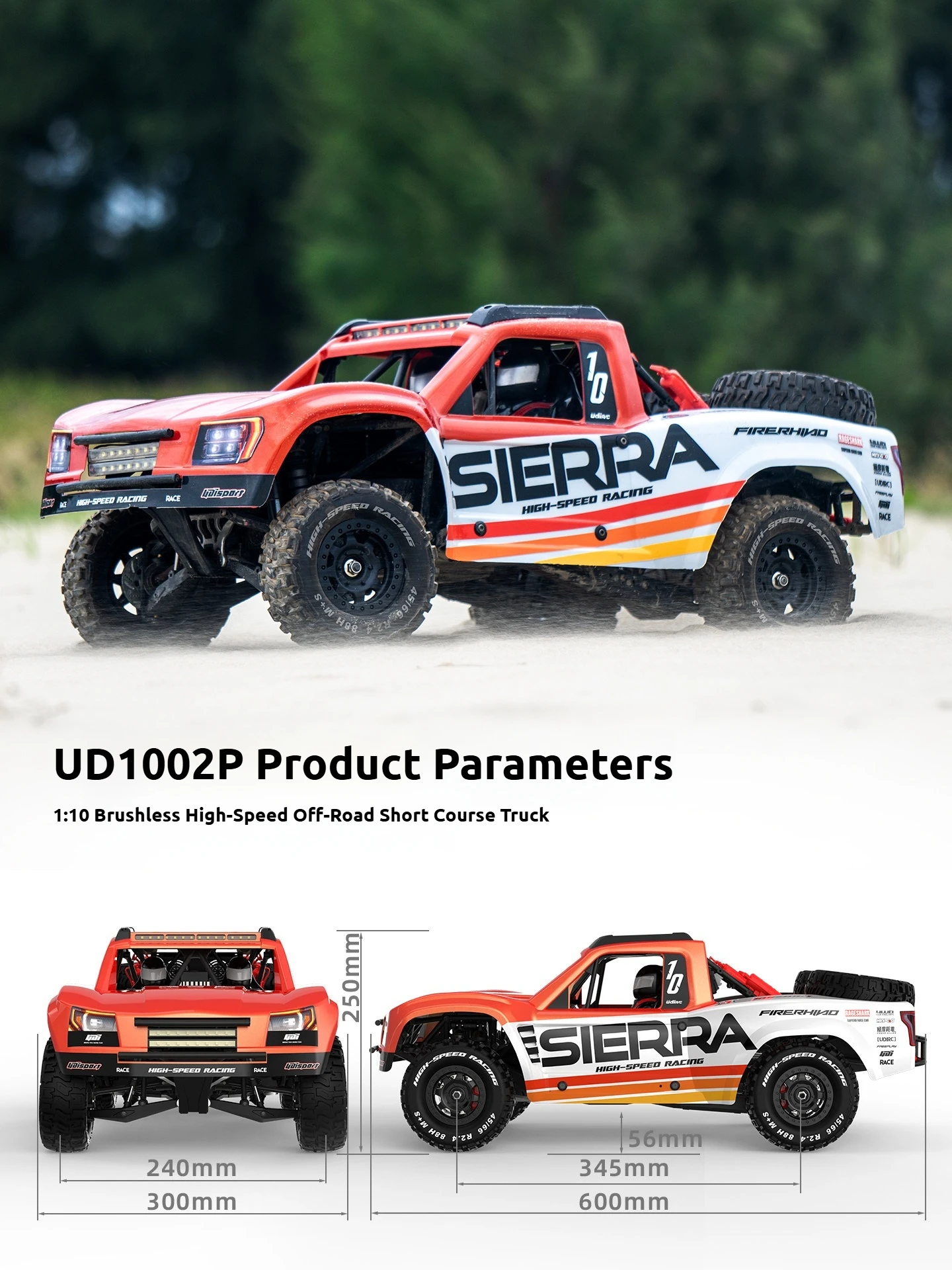 UDI UD1002P 1:10 Scale Brushle - Rc Drift Car Kit 评论和价格