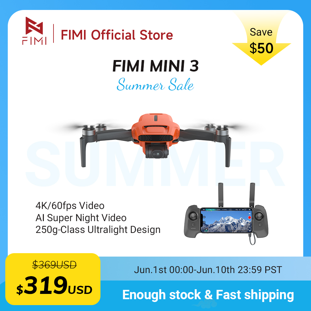 FIMI MINI 3 Camere drone 4K 60 - Drone Rc Team City 评论和价格