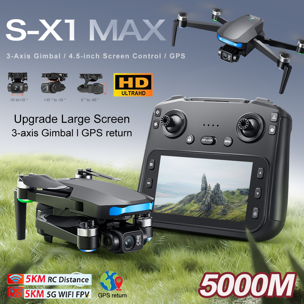 New S-X1 MAX Drone GPS 8K Prof - Drone Rc Team City 评论和价格
