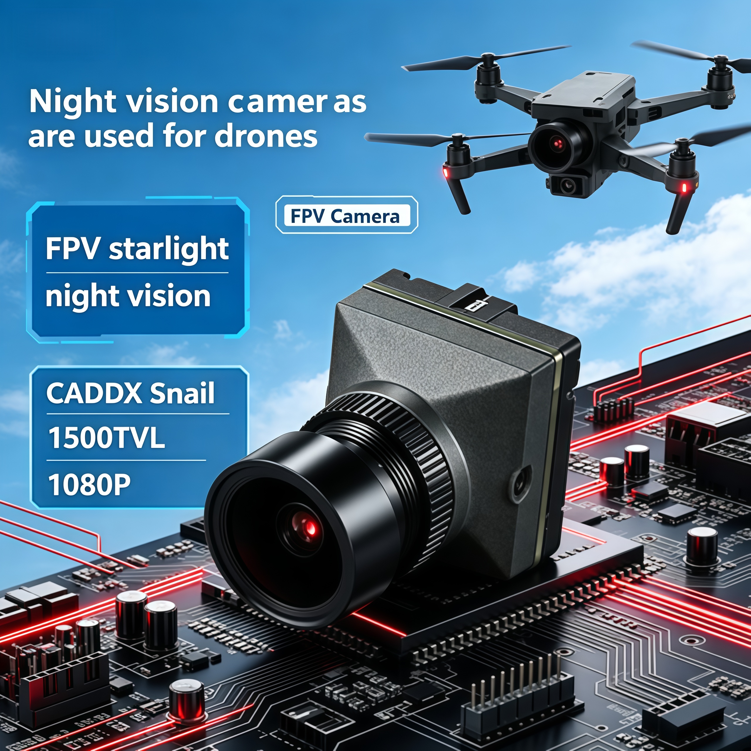 1500TVL HD CADDX Snail FPV Cam - Fpv Drone Camera 评论和价格
